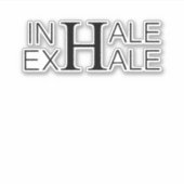 Sticker Inhale exhale (Devant)