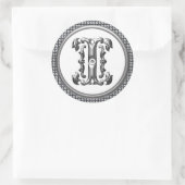 Sticker initial I rond en argent (Sac)