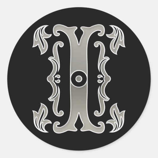 Sticker initial I rond en or (Devant)