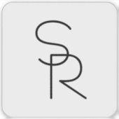 Sticker Initiales de chevauchement à l'aspect moderne (Devant)