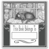 Sticker INK Maîtresse Lenore la bibliothèque Plaque de cha (Devant)