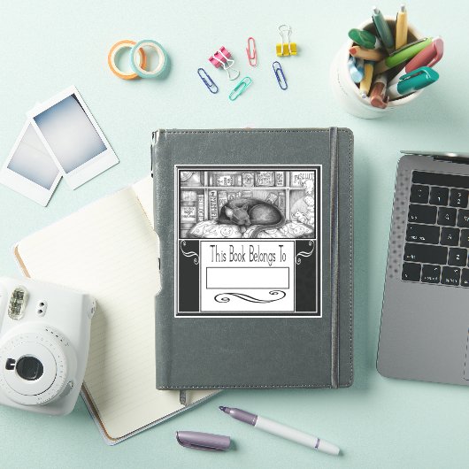 Sticker INK Maîtresse Lenore la bibliothèque Plaque de cha (Couverture iPad)