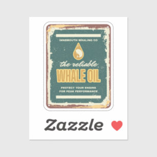 Sticker Innsmouth Whale Oil Lovecraft