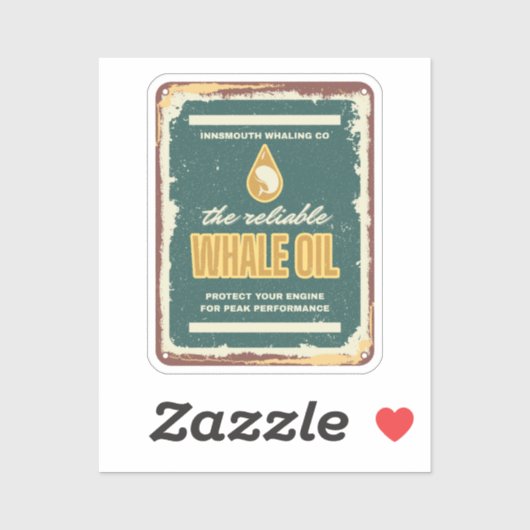 Sticker Innsmouth Whale Oil Lovecraft (Feuille)