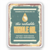 Sticker Innsmouth Whale Oil Lovecraft (Recto)