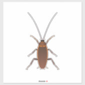 Sticker Insecte Cockroach (Feuille)