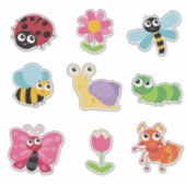 Sticker Insectes et bogues mignons (Devant)