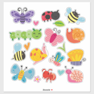Sticker Insectes et insectes mignons