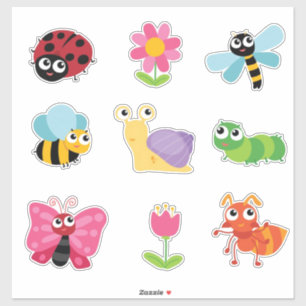 Sticker Insectes et insectes mignons