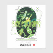 Sticker Insigne de devis de décrochage de Rick et Morty (Feuille)