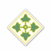 Sticker Insigne de la 4e division d'infanterie (Devant)