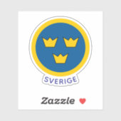 Sticker Insigne de la Suède (Feuille)