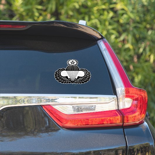 Sticker Insigne de parachutiste, Maître (Côté voiture)