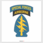 Sticker Insigne des forces spéciales - Onglet aéroporté (Feuille)