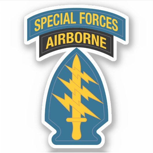 Sticker Insigne des forces spéciales - Onglet aéroporté (Devant)