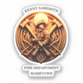 Sticker Insigne des pompiers symbolisant la bravoure (Recto)