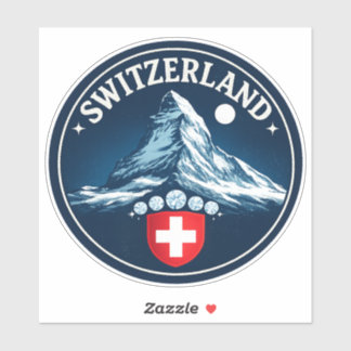 Sticker Insigne du patrimoine suisse du Matterhorn