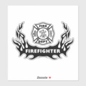 Sticker Insignes de Secourt de pompier (Feuille)
