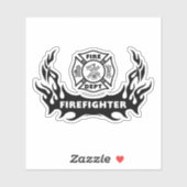 Sticker Insignes de Secourt de pompier (Feuille)