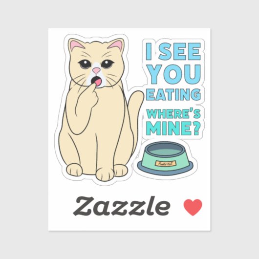 Sticker Inspecteur alimentaire Cat | (Feuille)