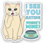 Sticker Inspecteur alimentaire Cat | (Recto)