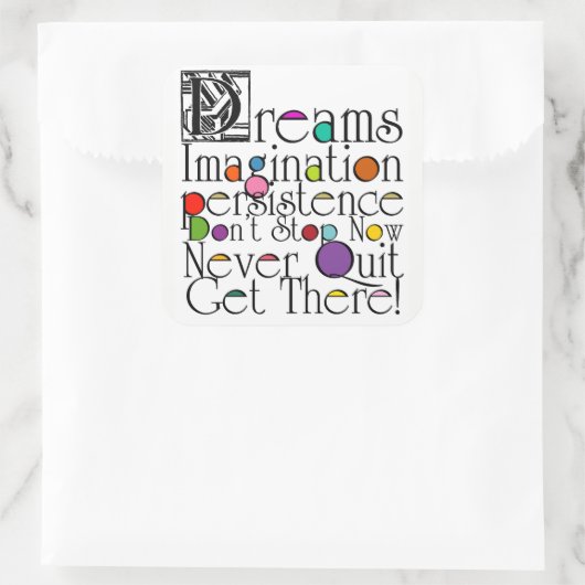 Sticker Inspiration Dreams Imagination (Sac)