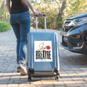 Sticker Inspiration Juste Respirer Floral Yoga (Valise Insitu)