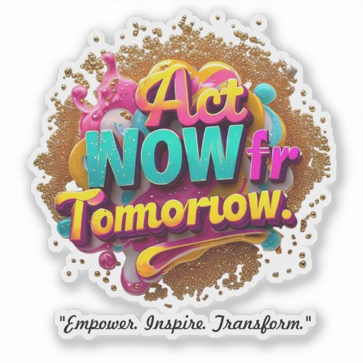 Sticker "Inspiration pour l'action" (Devant)