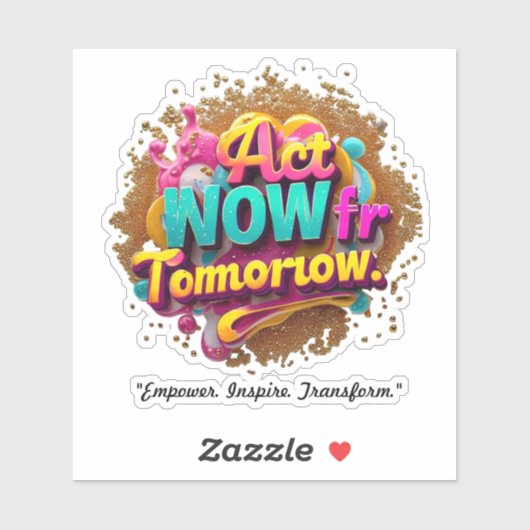 Sticker "Inspiration pour l'action" (Feuille)