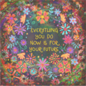 Sticker Inspiration Votre Futur Amusants Inspiritisme Flor (Devant)