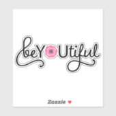 Sticker Inspirationnel BeYOUtiful (Feuille)