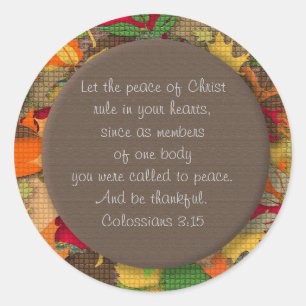Sticker Inspirationnel Bible Verse-Thankfulness