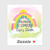 Sticker Inspirationnel mignon et coloré (Feuille)