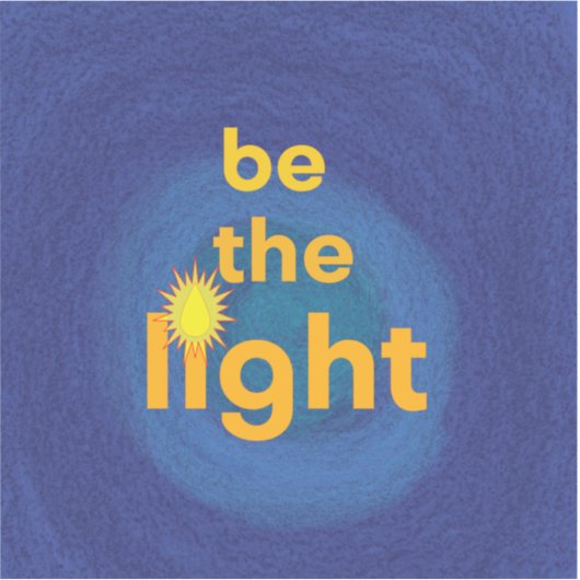 Sticker Inspirationnel Soyez Léger (Devant)