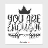 Sticker Inspirationnel Vous êtes assez positif dire (Feuille)