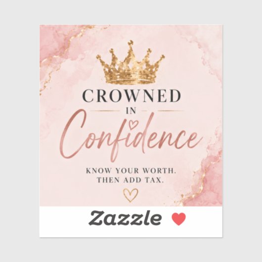 Sticker Inspiré Couronné de Confiance (Feuille)