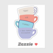 Sticker Inspiré Jane Austen (Feuille)