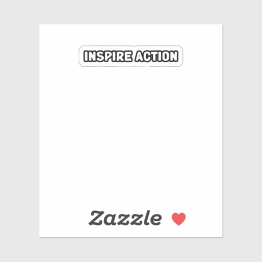 Sticker Inspirer Action Motivation Leadership Influence Pr (Feuille)