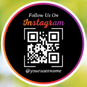 Sticker Instagram Business QR Code noir