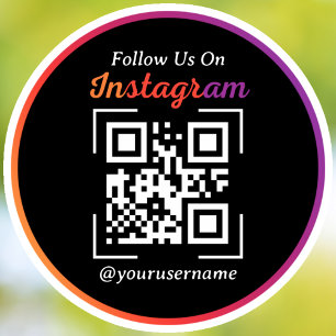 Sticker Instagram Business QR Code noir