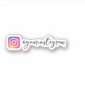 Sticker Instagram personnalisé Médias sociaux (Devant)