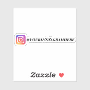Sticker Instagram personnalisé Médias sociaux