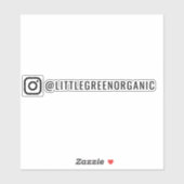 Sticker Instagram | Votre Sticker Vinyl Insta Name (Feuille)