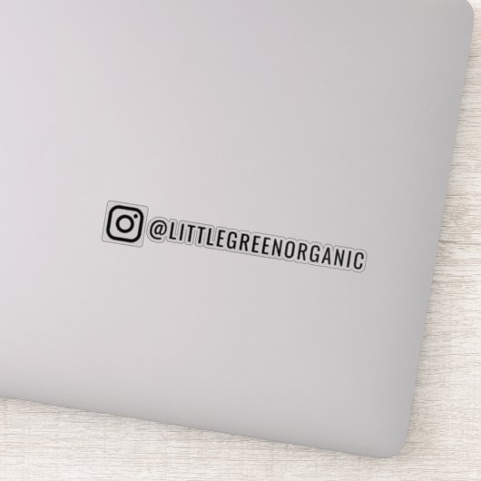 Sticker Instagram | Votre Sticker Vinyl Insta Name (Détail)