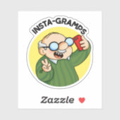 Sticker Instagramps Funky Social Media Grandpa Pun (Feuille)