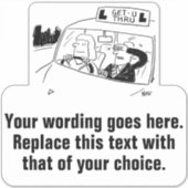 Sticker Instructeur de conduite promotionnel (Devant)