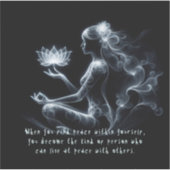 Sticker Instructeur de Yoga Méditation Lotus Pose Lumineus (Devant)