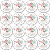 Sticker Instructions pour la bombe de cacao chaud de Noël  (Devant)