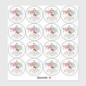 Sticker Instructions pour la bombe de cacao chaud de Noël  (Feuille)