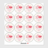 Sticker Instructions relatives à l'utilisation du chocolat (Feuille)